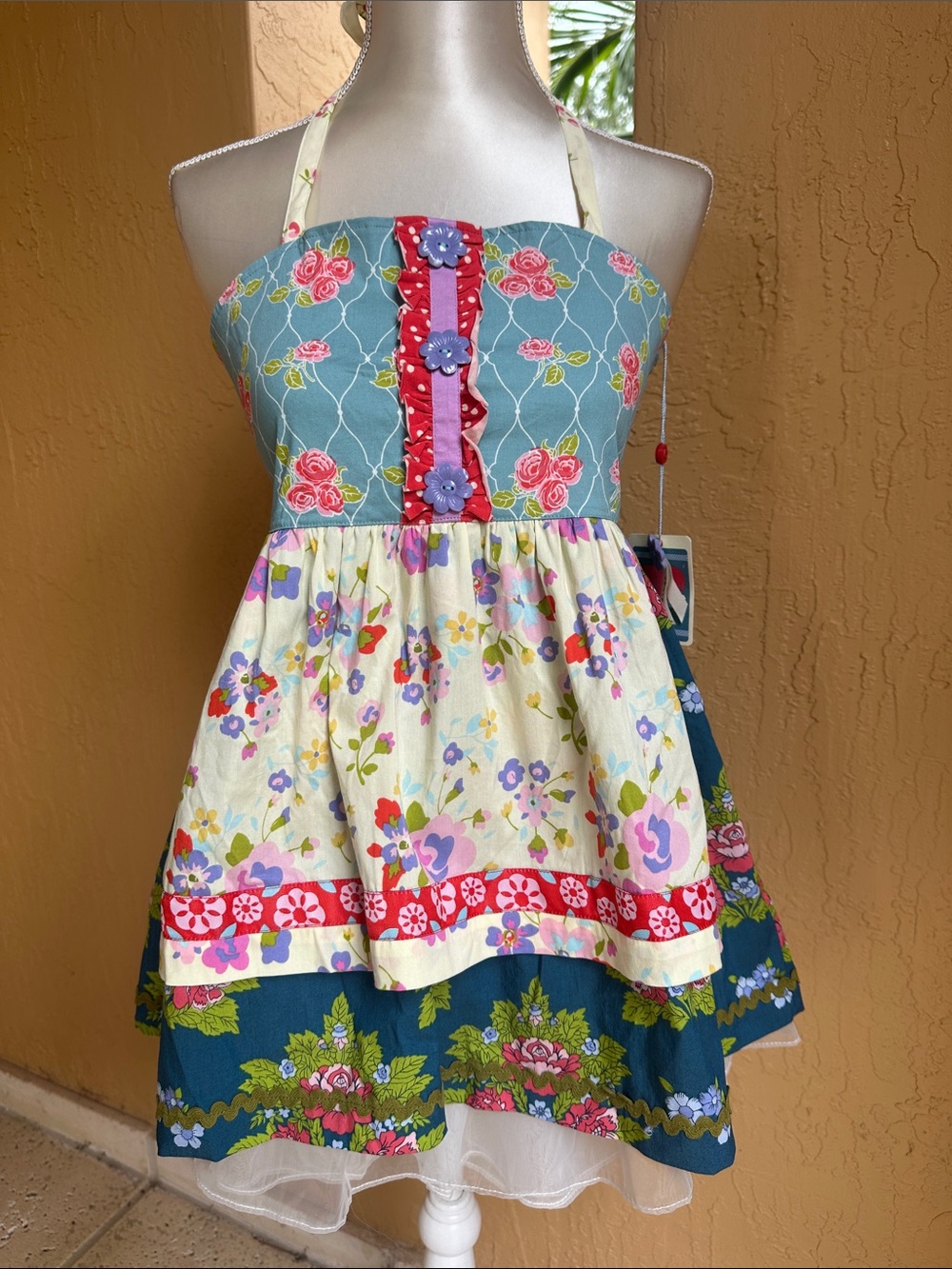 NWT Matilda Jane Good Hart Lark Lakes Ellie Apron Halter Top